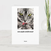 猫顔グリーティングカード カード (裏面)
