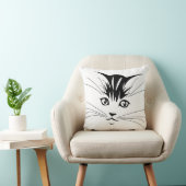 猫顔スケッチ クッション (椅子)