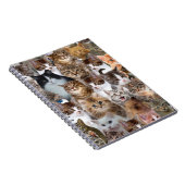 猫顔パターン ノートブック (右側)