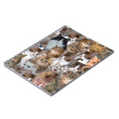 猫顔パターン ノートブック (左側)