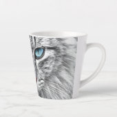 猫顔フラクタルデザイン-10682 カフェラテマグ (右)