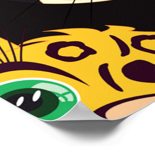 猫顔ポスター ポスター (角)