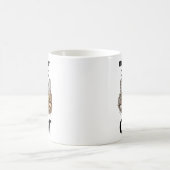 猫顔マイアラーム時計タビーキャット コーヒーマグカップ (中央)