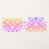 猫顔マンダラメタリックブライトルックヨガマット ヨガマット (裏面(横))