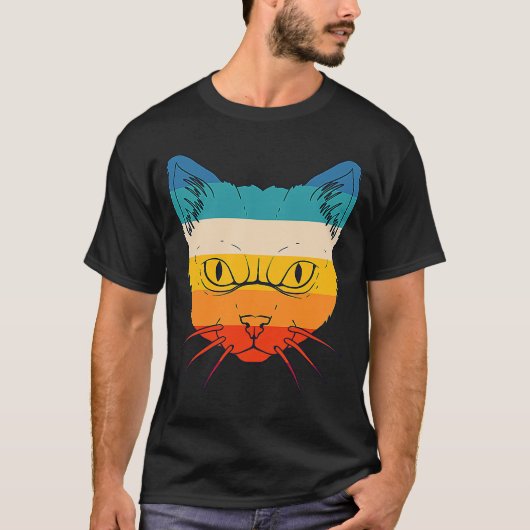 猫顔ミオディかわいい子猫ミーム Tシャツ (正面)