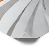 猫顔モダンアートポスター ポスター (角)