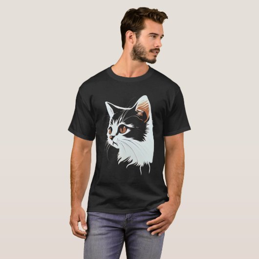 猫顔猫2 Tシャツ (正面フル)