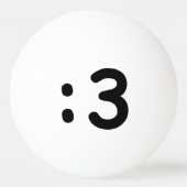 猫顔絵文字：3 卓球ボール (裏面)