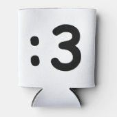 猫顔絵文字:3 缶クーラー (正面)