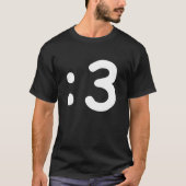 猫顔絵文字:3 Tシャツ (正面)