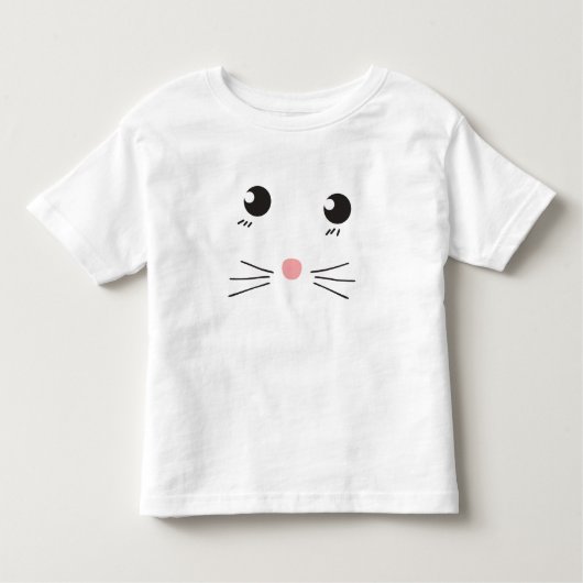 猫顔線スケッチ トドラーTシャツ (正面)