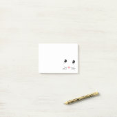 猫顔線スケッチ ポストイット (デスク上)