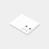 猫顔線スケッチ ポストイット (アングル)