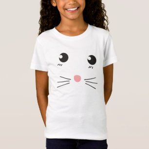 猫顔線スケッチ Tシャツ