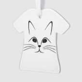 猫顔 オーナメント (正面)