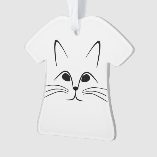 猫顔 オーナメント (正面)