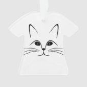 猫顔 オーナメント (正面)