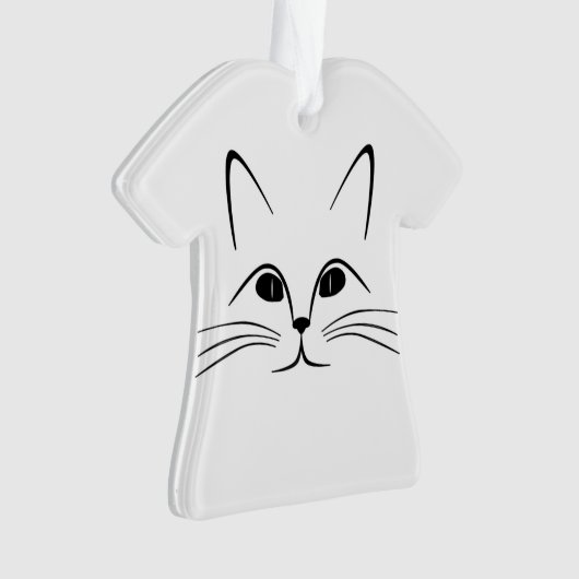猫顔 オーナメント (正面)