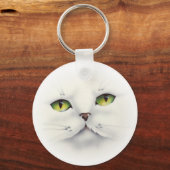 猫顔 キーホルダー (正面)