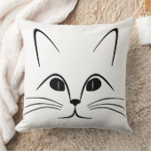猫顔 クッション (ブランケット)