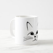 猫顔 コーヒーマグカップ (正面左)