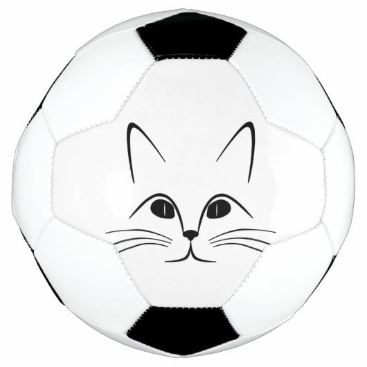猫顔 サッカーボール (正面)