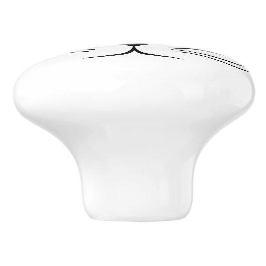 猫顔 セラミックノブ (側面)