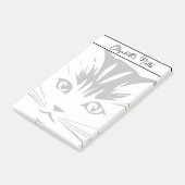 猫顔 パーソナライズされた ポストイット (アングル)