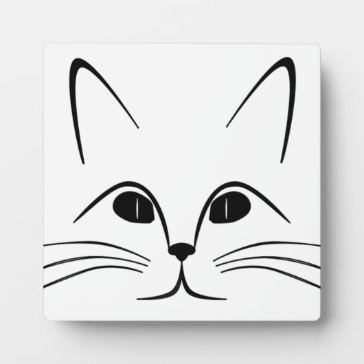 猫顔 フォトプラーク (正面)