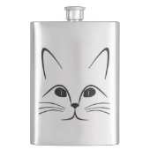 猫顔 フラスク (正面)