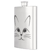 猫顔 フラスク (左)