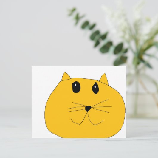 猫顔 ポストカード (スタンド正面)