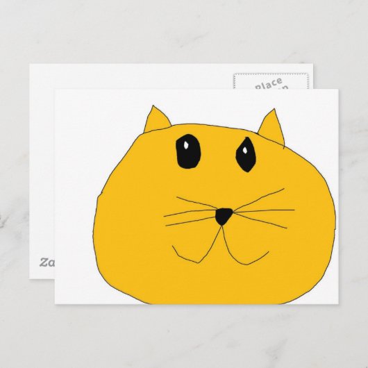 猫顔 ポストカード (正面/裏面)