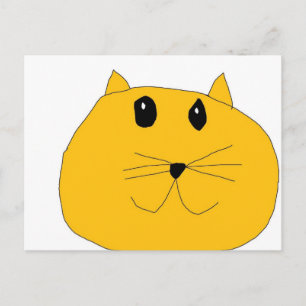 猫顔 ポストカード
