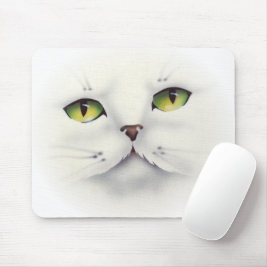 猫顔 マウスパッド (マウス)