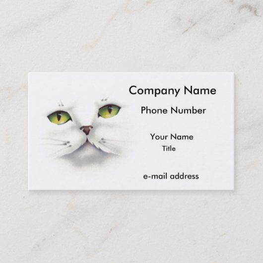 猫顔 名刺 (正面)