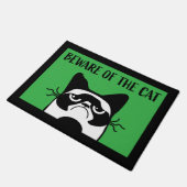 猫風呂マットに気を付ける ドアマット (アングル)