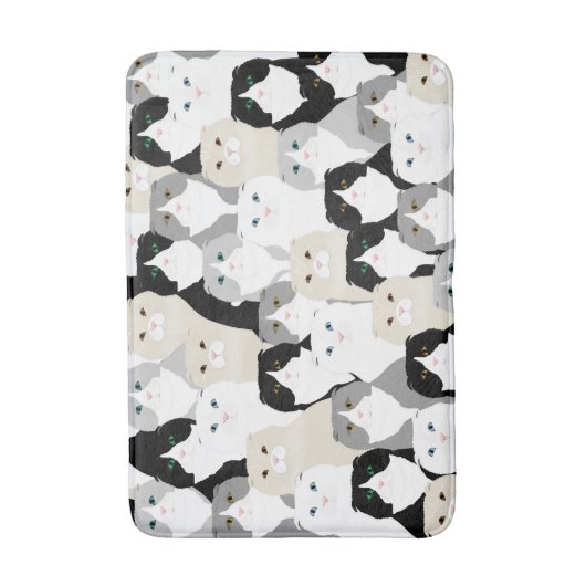 猫風呂 バスマット (正面縦)