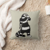 猫風変わりスカル仮面ゴシッお洒落ク クッション (ブランケット)