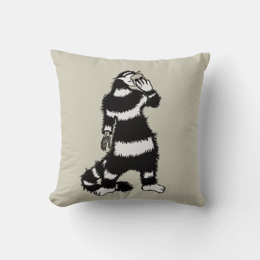 猫風変わりスカル仮面ゴシッお洒落ク クッション (正面)