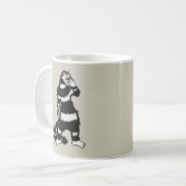 猫風変わりスカル仮面ゴシッお洒落ク コーヒーマグカップ (正面左)