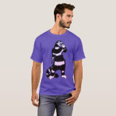 猫風変わりスカル仮面ゴシッお洒落ク Tシャツ (正面フル)