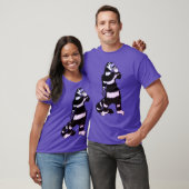 猫風変わりスカル仮面ゴシッお洒落ク Tシャツ (ユニセックス)