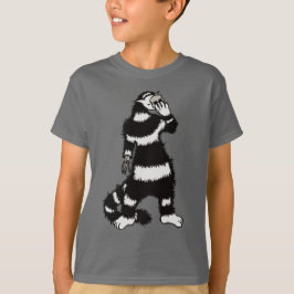 猫風変わりスカル仮面ゴシッお洒落ク Tシャツ