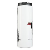 猫食べラーメンおもしろい タンブラー (裏面)