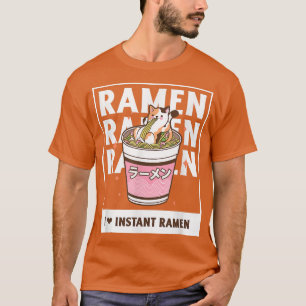 猫食べラーメン日本のアニメかわいい151 Tシャツ