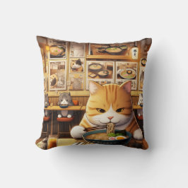 猫食べラーメンv1 クッション