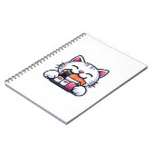 猫食べ物寿司 ノートブック (左側)