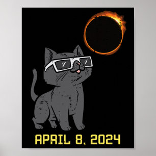 猫食太陽の2024トータリティ4月8日女性男性 ポスター