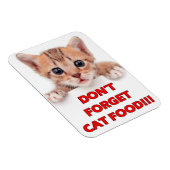 「猫食忘れべを！」 子猫磁石 マグネット (右側)